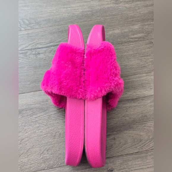 Puma X Fenty By Rihanna Bright Pink Slippers With Dust Bag Lougewear Cozy Sz 40 - Picture 8 of 13